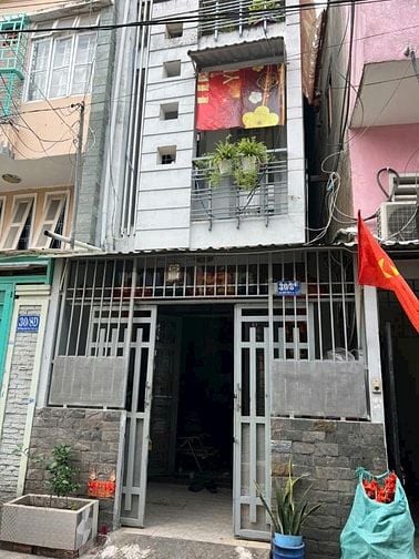 Nhà nở Hậu L 117m2 đất trệt 1 lâù, hẻm xe hơi 8m, Đường 100- Bình Thới
