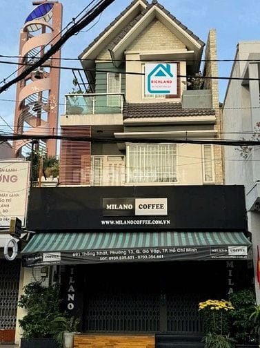 Cho thuê nhà mặt tiền Thống Nhất P.13 Gò Vấp -Diện tích:6m x20m(2 Lầu)
