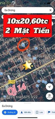 Chính chủ cần bán đất Cư Đăng, gần ủy ban xã, cách quốc lộ 14 chỉ 300m