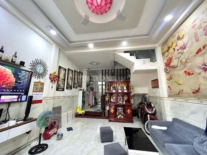 NHÀ ĐẸP 4 TẦNG - KHU DÂN CƯ AN DƯƠNG VƯƠNG, Q.8 - HẺM XE HƠI, GIÁ 6 TỶ