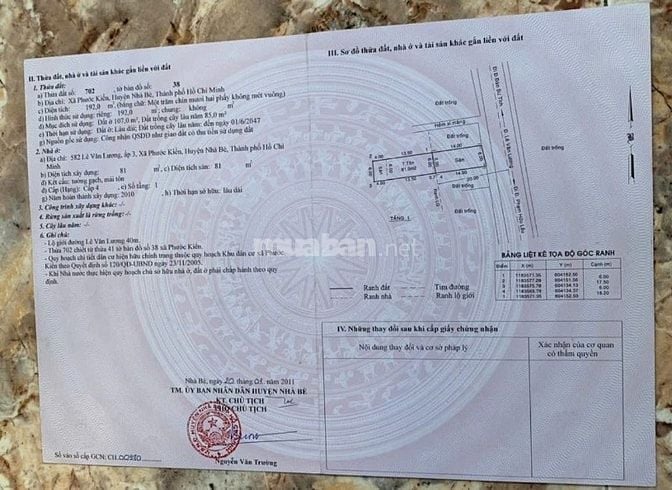 Nhà cấp bốn mặt tiền đường Lê Văn lương phước kiểng 