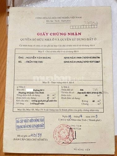Bán nhà hẻm 3m(3 gác) đường số 41, P. T.T.Hòa, Q.T.Phú giá 4.65 tỷ 