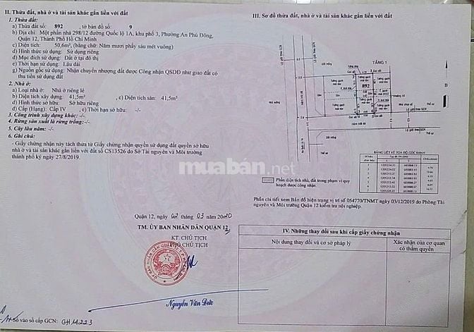 Rẻ nhất An Phú Đông - Quận 12, 2.8 tỷ