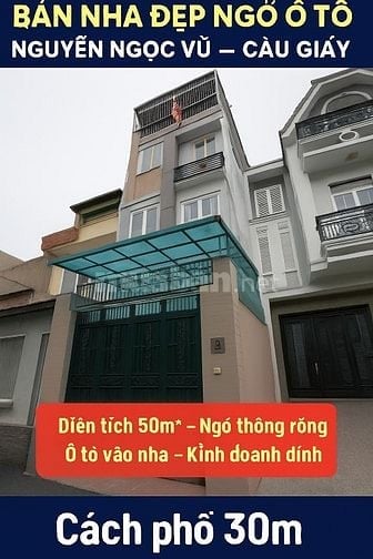 BÁN NHÀ 6 TẦNG DÂN XÂY-50M2- 14 TỶ - Ô TÔ - NGUYỄN NGỌC VŨ - CẦU GIẤY