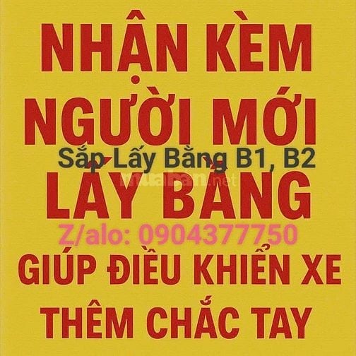 Nhận kèm học viên lái xe sắp lấy bằng và mới lấy bằng B1, B2.