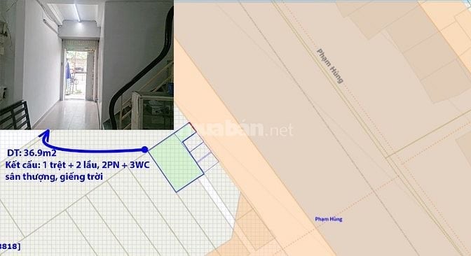 Bán nhà 3 tầng chính chủ 1 đời – mặt tiền Phạm Hùng, Quận 8 - ở và KD