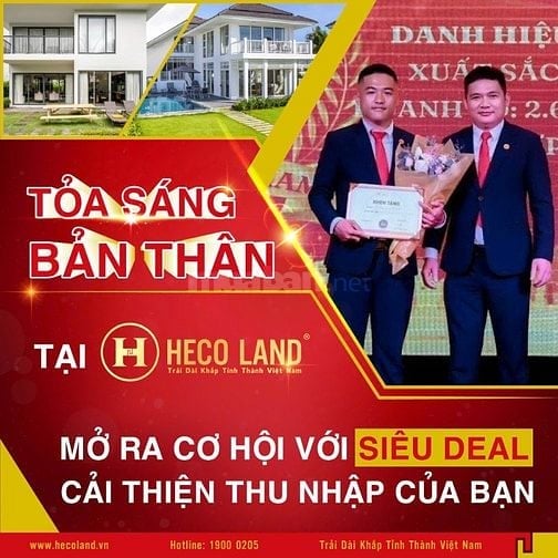 Tuyển nhân viên kinh doanh - thu nhập 100 triệu tại Heco Land