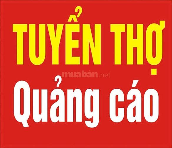 Cty Quảng Cáo Gia Bảo tuyển NV thi công, kế toán nội bộ làm Tân Phú