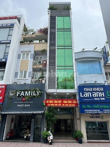 Cho thuê 3 Tầng: Tầng trệt, tầng lửng, Lầu 1, Toà nhà Huỳnh Văn Bánh