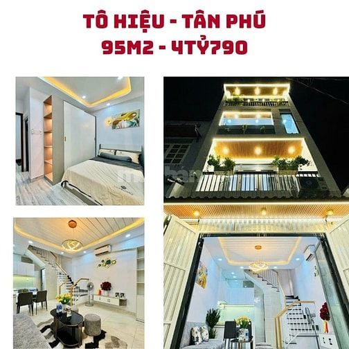 Bán Nhà Tô Hiệu Tân Phú – 95m² – Thu Nhập 80 Triệu/Tháng Từ CHDV