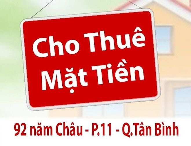 Cho Thuê Mặt Tiền: 3,5m x 4m có gác lửng...92 Năm Châu F.11 Q.Tân Bình