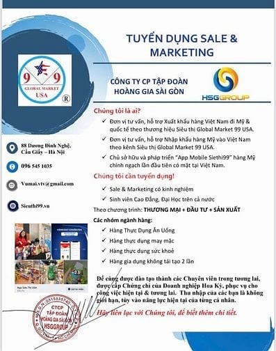 Cần Tuyển nhân viên Marketing thương hiệu