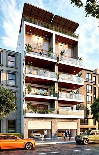 NHÀ PHỐ NGUYỄN SƠN - THIẾT KẾ  DUPLEX - 7TẦNGTHANG MÁY - MẶT TIỀN 5.7M