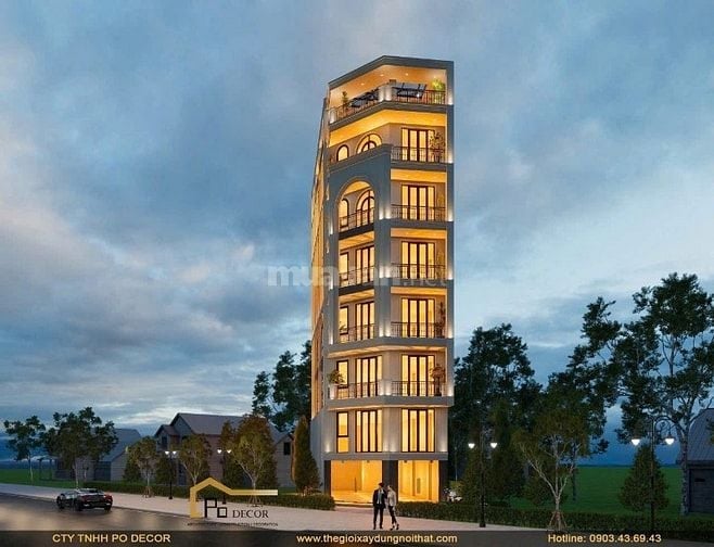 🔥Tòa Nhà Mặt Tiền Tân Hòa Đông 7,5x24 , 6 Tầng