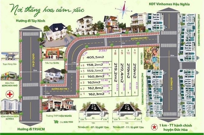 Chính chủ bán gấp 158m2 đường 3/2 cách Vinhomes Hậu Nghĩa vài mét, SHR
