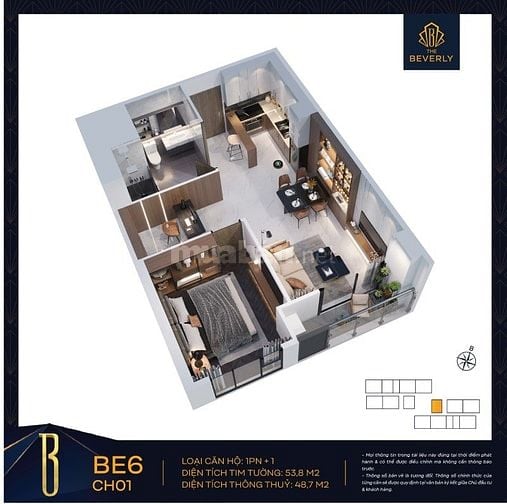 Bán căn hộ view nhìn công viên đẹp tại Vinhomes Grand Park