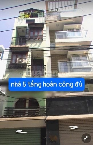 CHỈ 8T HƠN MẶT TIỀN QUẬN 10 KINH DOANH, DT 39M2, 5 TẦNG HOÀN CÔNG.