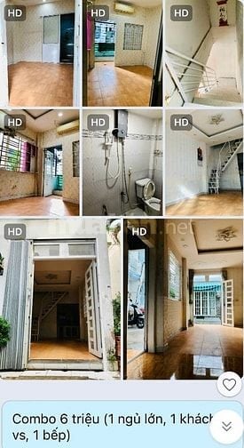 Cho thuê nha Bình Thạnh nguyên căn 3 triệu (1 nhà) và  7 triệu (1 nhà)