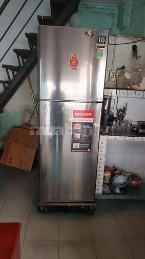 BÁN GẤP TỦ LẠNH SHARP INVERTER SJ - X316E 316L 2 CỬA MỚI 90 DÙNG TỐT