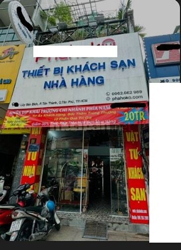 Cho thuê nhà mặt tiền Lũy Bán Bích, P.Tây Thạnh, Q.Tân Phú giá 18tr