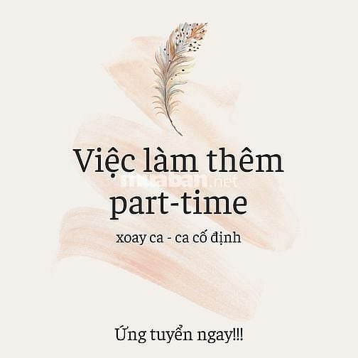 Anh cần vài bạn phụ  anh hàng PART TIME hoặc FULL TIME (đủ 𝟏8 tuổi )