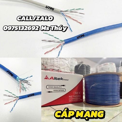  Cáp mạng UTP Cat5e, UTP Cat6 