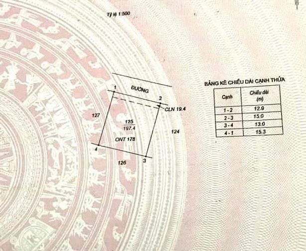 CẦN TIỀN BÁN GẤP LÔ ĐẤT MT : 13m , DT:198m2 TẠI XUÂN HỒNG GIÁ 2 TỶ