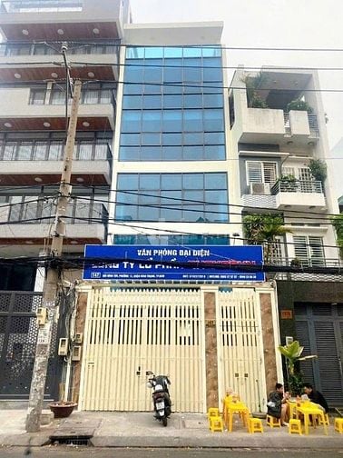 Tòa nhà mặt tiền Bùi Đình Túy 161m2, 7x25m, nở hậu 8m, 6 tầng, 36.5 ỷ