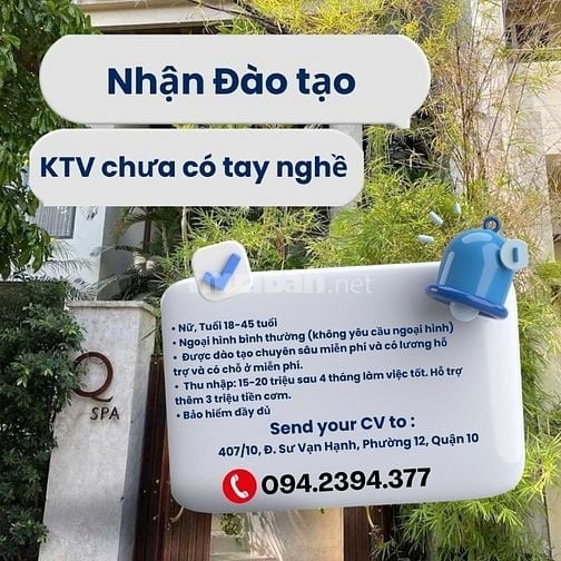  QSPA CẦN TUYỂN KỸ THUẬT VIÊN CHƯA CÓ TAY NGHỀ NHẬN ĐÀO TẠO