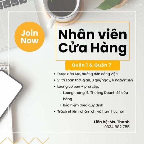 Nhân Viên Cửa Hàng - Số lượng 20 