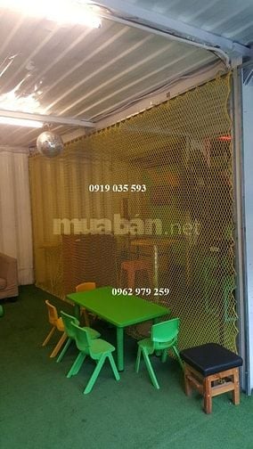 lưới trang trí quán shop văn phòng lưới trang trí giả lá cây lưới dù
