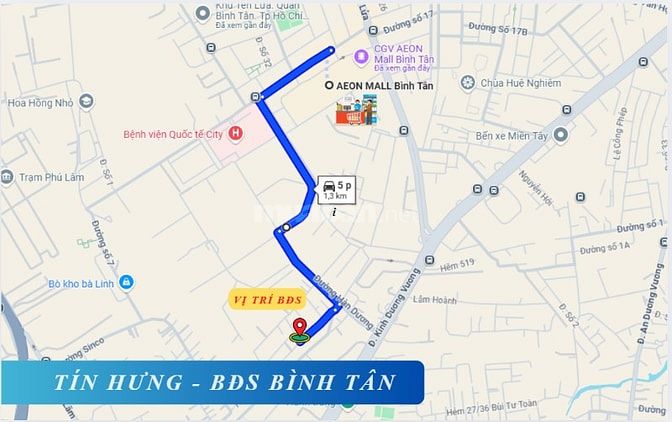 Bán nhà hẻm 532/1/ Kinh Dương Vương, 4 x 14m, 4 tấm, 4.85 tỷ. gần Aeon