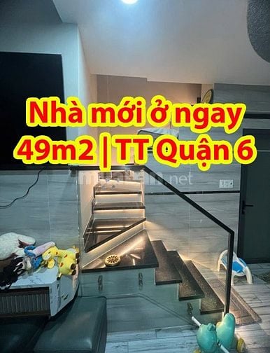 NHÀ 2 TẦNG HẺM 58 HẬU GIANG – TRUNG TÂM Q.6 – NHÀ ĐẸP – GIÁ CHỈ 4.9 TỶ