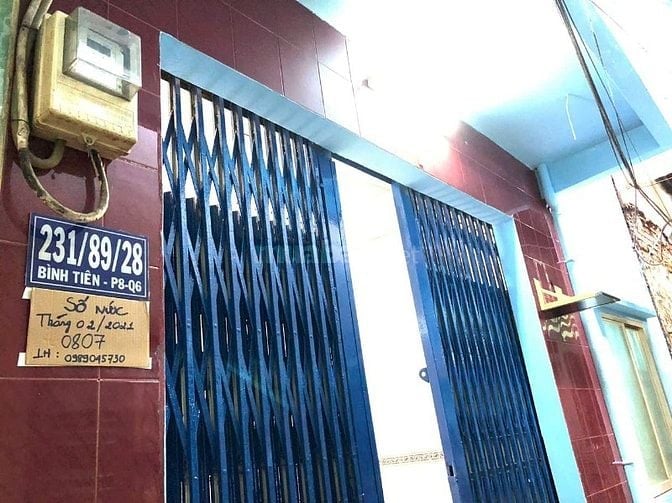 Cho thuê nhà đường Bình Tiên, Phường 8, Quận 6