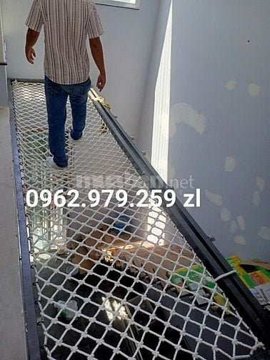 làm lưới an toàn giếng trời lưới giường tầng lưới bảo vệ lan can nhà