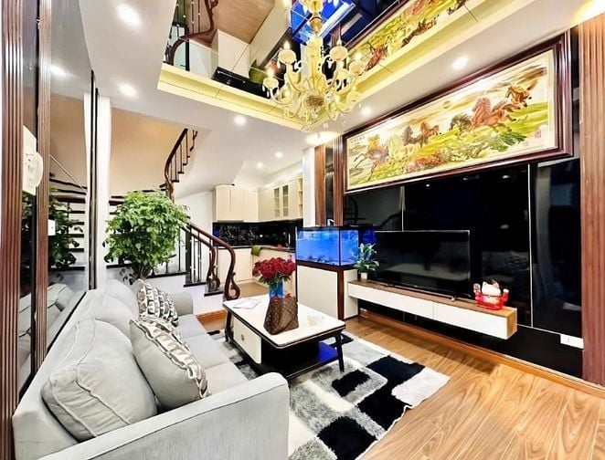 NHÀ NGÃ TƯ SỞ_46m2 - 5 TẦNG -NHÀ MỚI ĐẸP_ NGÕ RỘNG