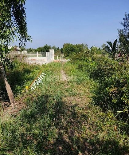 Đất thổ cư 4x24m ấp Bùng Binh xã Hòa Khánh Tây