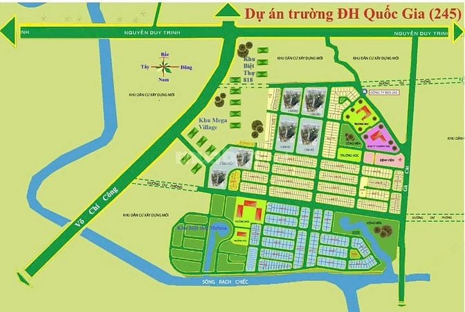 DỰ ÁN MỚI - DỰ ÁN ĐẠI HỌC QUỐC GIA KV LÝ TƯỞNG ĐỂ ĐẦU TƯ