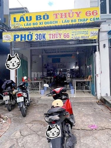 Bán Gấp Quán Phở Bò 85m2, 1ty150tr, SHR, ngay Chợ Bình Chánh