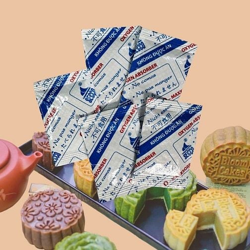Gói Hút Khí Oxy (Hút Ẩm) Cho Bánh Trung Thu – Kéo Dài Hạn Sử Dụng