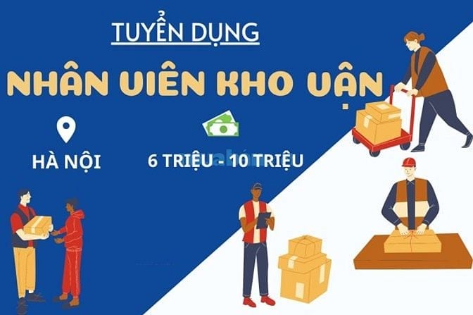 Tuyển lao động phổ thông làm gói hàng làm kho