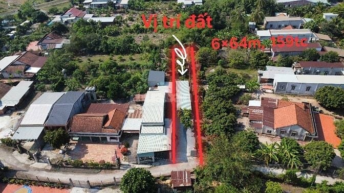 6x64 có 160m2 thổ cư. Gần KCN Phước Đông. Có nhà nhỏ. 1,15 tỷ 