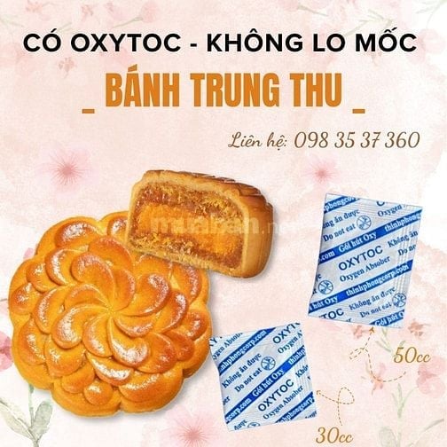 Gói hút oxy giữ bánh trung thu luôn tươi ngon