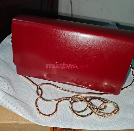 Túi Xách Nữ Màu Đỏ Mận mới 100%