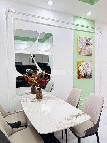 Nhà mới, 3 tầng (3.7x10m), nở hậu, gần MT 314 Âu Dương Lân Q8