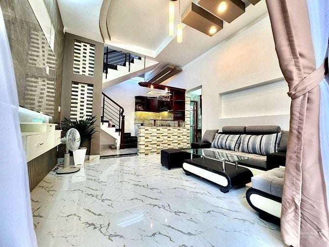 Bán nhà 4 tầng, 55m2 / 4,19 tỷ đường Nơ Trang Long, P13, Bình Thạnh