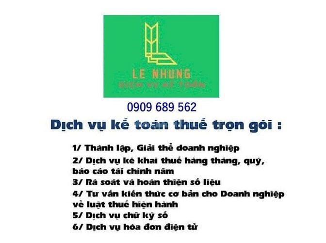 Dịch vụ kế toán Doanh nghiệp, Hộ Kinh doanh
