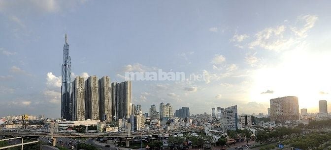 Sang quán Cafe sân thượng( rooftop) view đường phố, tầu điện, Landmark