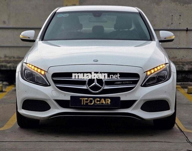 Mercedes-Benz C200 trắng/kem sx2016