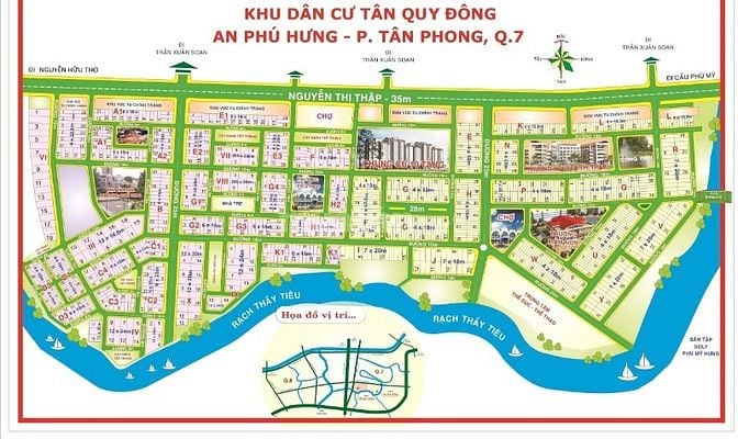 BÁN ĐẤT AN PHÚ HƯNG P TÂN PHÒNG QUẬN 7 GIÁ 80 TỶ 3 LÔ VỊ TRÍ ĐẸP